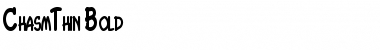 Download ChasmThin Font Download ChasmThin Font