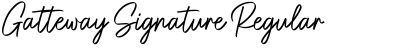 Download Gatteway Signature Font Download Gatteway Signature Font