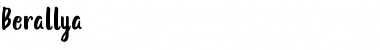 Download Berallya Font Download Berallya Font