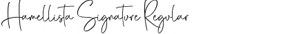 Download Hamellista Signature Font Download Hamellista Signature Font