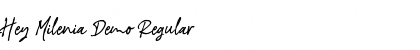 Download Hey Milenia Demo Font Download Hey Milenia Demo Font