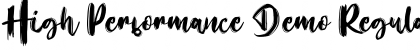 Download High Performance Demo Font Download High Performance Demo Font