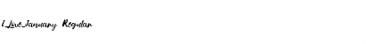Download I_Love_January Font Download I_Love_January Font