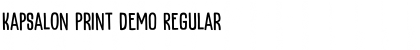 Download Kapsalon Print DEMO Font Download Kapsalon Print DEMO Font