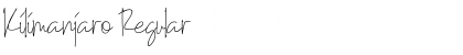 Download KILIMANJARO Font Download KILIMANJARO Font