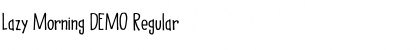Download Lazy Morning DEMO Font Download Lazy Morning DEMO Font