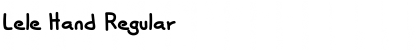 Download Lele Hand Font Download Lele Hand Font