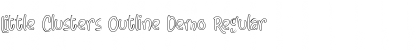 Download Little Clusters Outline Demo Font Download Little Clusters Outline Demo Font