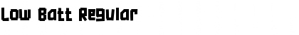 Download Low Batt Font Download Low Batt Font