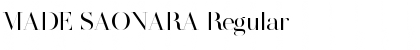 Download MADE SAONARA Font Download MADE SAONARA Font