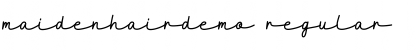 Download MaidenhairDEMO Font Download MaidenhairDEMO Font