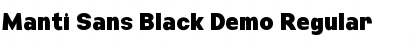 Download Manti Sans Black Demo Font Download Manti Sans Black Demo Font