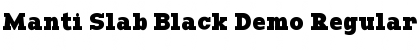 Download Manti Slab Black Demo Font Download Manti Slab Black Demo Font