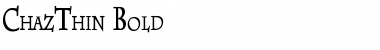 Download ChazThin Font Download ChazThin Font