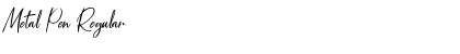 Download Metal Pen Font Download Metal Pen Font