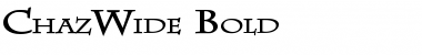 Download ChazWide Font Download ChazWide Font