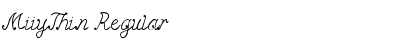 Download MiiyThin Font Download MiiyThin Font