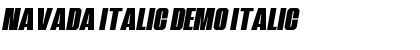 Download Navada Italic Demo Font Download Navada Italic Demo Font