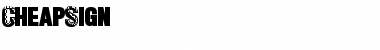 Download CheapSign Font Download CheapSign Font