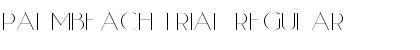 Download PalmBeach Trial Font Download PalmBeach Trial Font