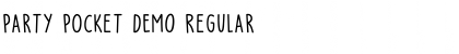 Download Party Pocket DEMO Font Download Party Pocket DEMO Font