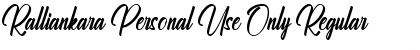 Download Ralliankara Personal Use Only Font Download Ralliankara Personal Use Only Font