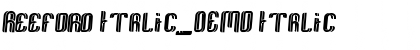 Download Reeford Italic_DEMO Font Download Reeford Italic_DEMO Font
