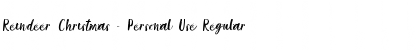 Download Reindeer Christmas - Personal Use Font Download Reindeer Christmas - Personal Use Font
