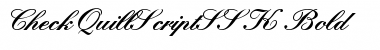 Download CheckQuillScriptSSK Font Download CheckQuillScriptSSK Font