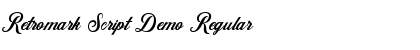 Download Retromark Script Demo Font Download Retromark Script Demo Font