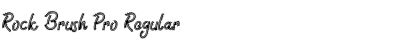 Download Rock Brush Pro Font Download Rock Brush Pro Font