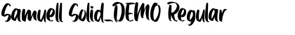 Download Samuell Solid_DEMO Font Download Samuell Solid_DEMO Font