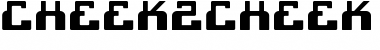 Download cheek2cheek (black!) Font Download cheek2cheek (black!) Font