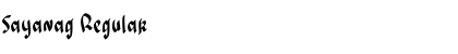Download Sayanag Font Download Sayanag Font