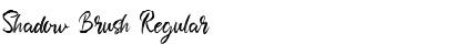 Download Shadow Brush Font Download Shadow Brush Font