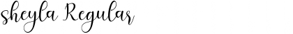 Download sheyla Font Download sheyla Font