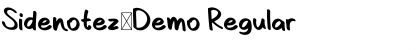 Download Sidenotez-Demo Font Download Sidenotez-Demo Font