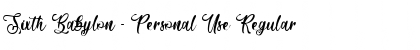 Download Sixth Babylon - Personal Use Font Download Sixth Babylon - Personal Use Font