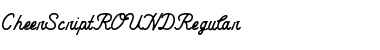 Download CheerScriptROUNDRegular Font Download CheerScriptROUNDRegular Font