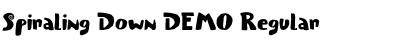Download Spiraling Down DEMO Font Download Spiraling Down DEMO Font