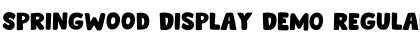 Download Springwood Display DEMO Font Download Springwood Display DEMO Font
