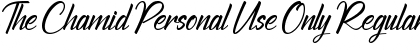 Download The Chamid Personal Use Only Font Download The Chamid Personal Use Only Font
