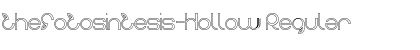 thefotosintesis-Hollow Regular Font
