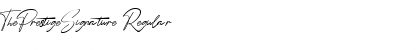 Download ThePrestigeSignature Font Download ThePrestigeSignature Font