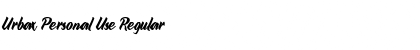 Download Urbax Personal Use Font Download Urbax Personal Use Font