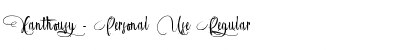 Download Xanthousy - Personal Use Font Download Xanthousy - Personal Use Font