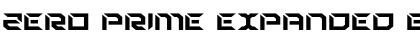 Download Zero Prime Expanded Font Download Zero Prime Expanded Font