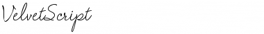 Download VelvetScript Font Download VelvetScript Font