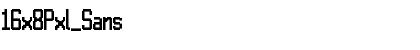 Download 16x8Pxl_Sans Font Download 16x8Pxl_Sans Font
