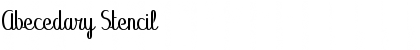 Download Abecedary Stencil Font Download Abecedary Stencil Font
